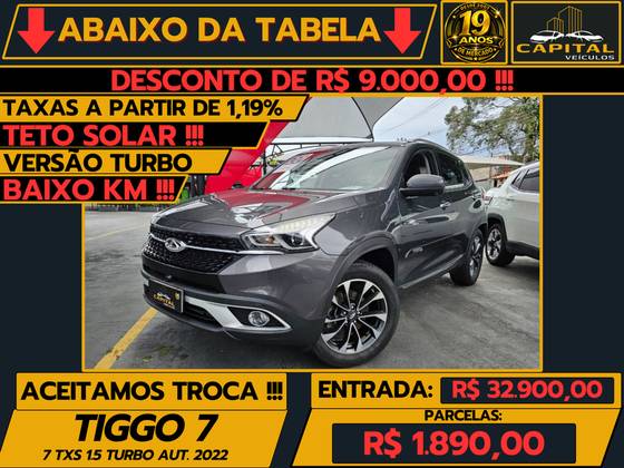 CAOA CHERY TIGGO 7 1.5 VVT TURBO iFLEX TXS DCT CAOA CHERY TIGGO 7 1.5 VVT TURBO iFLEX TXS DCT